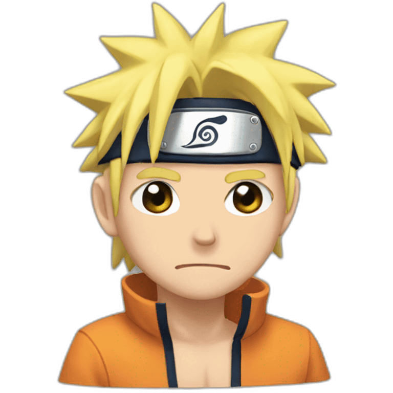 naruto sad,silly style emoji