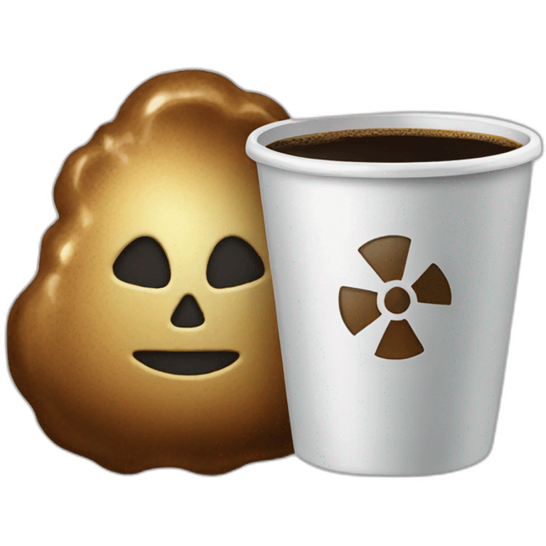 radioactive coffee emoji