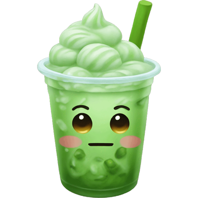 Iced matcha  emoji