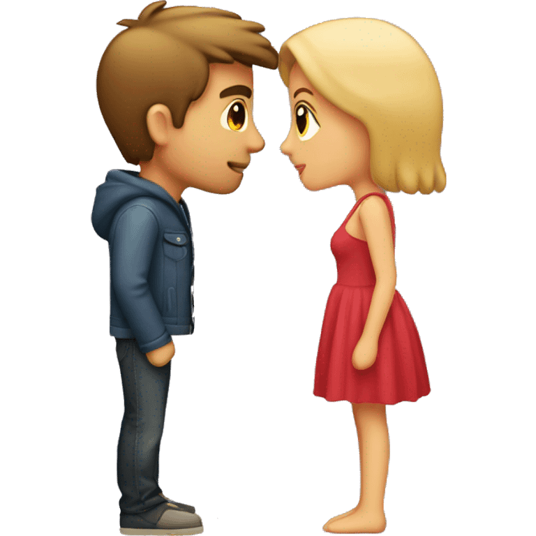 boyfriend and girlfriend kissing emoji