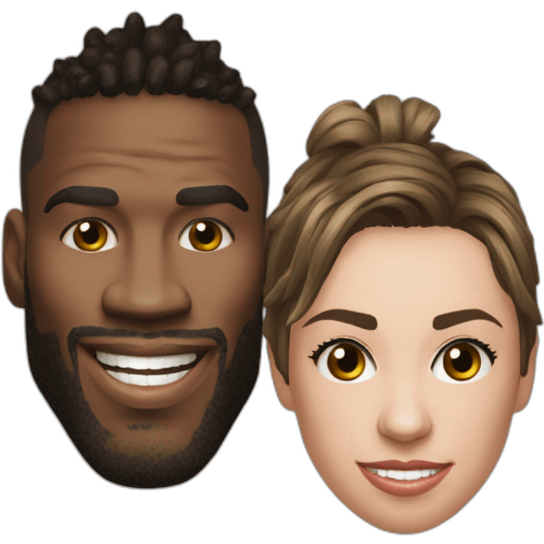 siya kolisi and eden etzebeth beast mode emoji