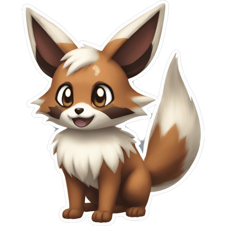 Furret Eevee Lycanroc emoji