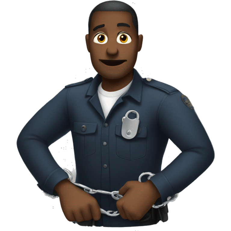 Handcuffed man emoji