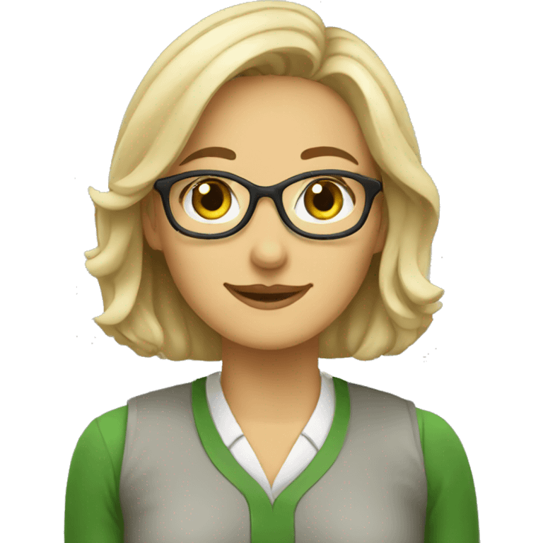 female white teacher who loves turtles emoji