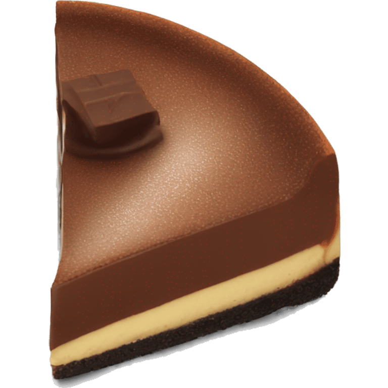 Chocolate cheesecake  emoji