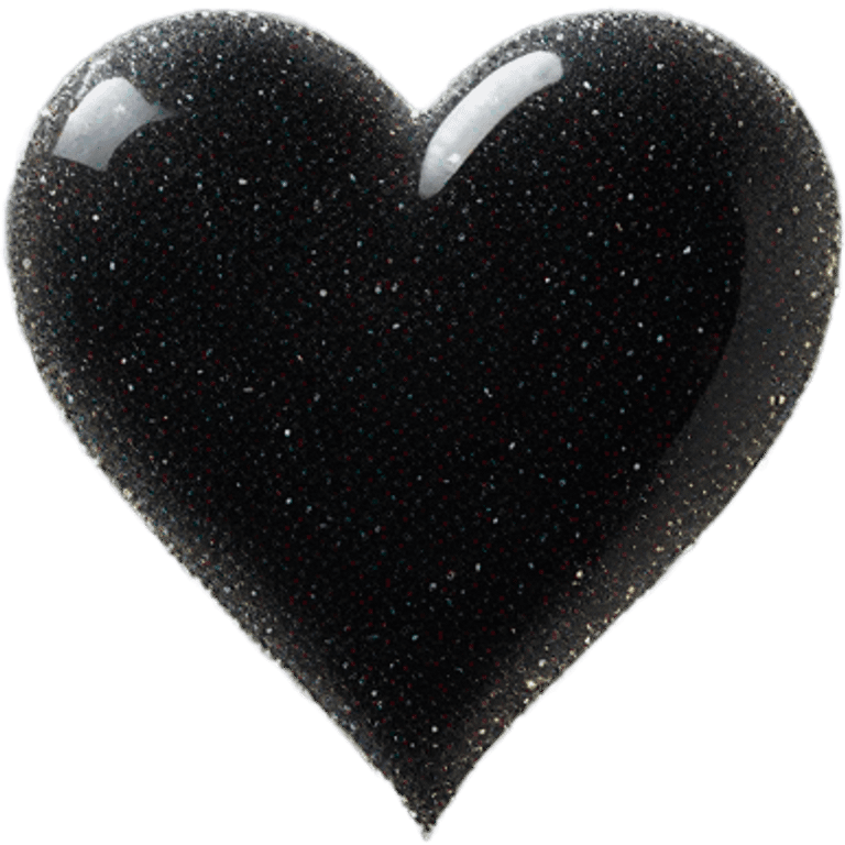 Black heart sparkling  emoji