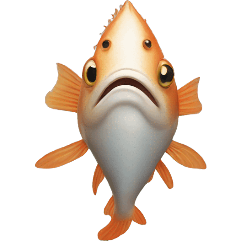 Fish with arms and legs emoji