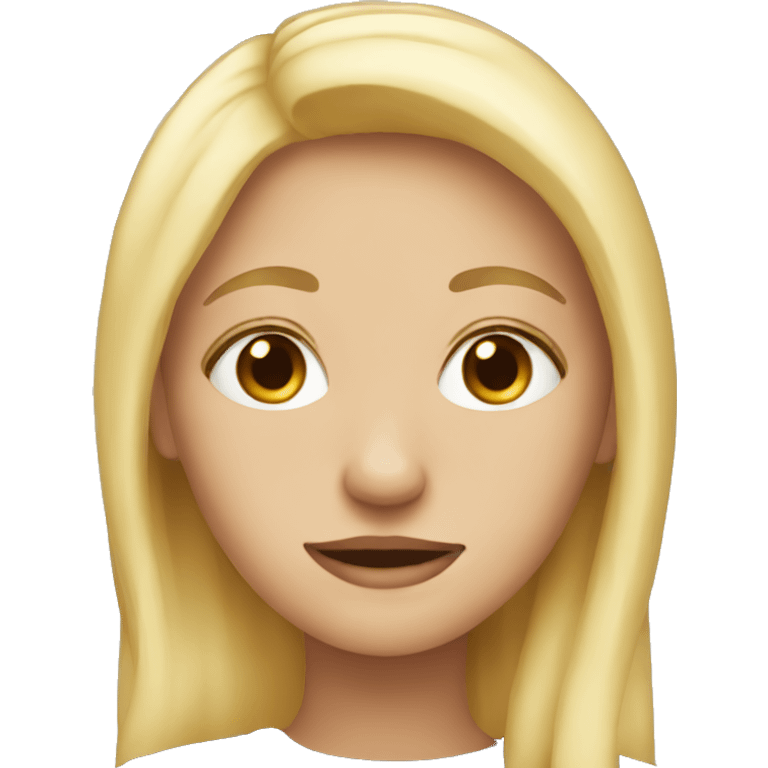 Blonde girl  emoji