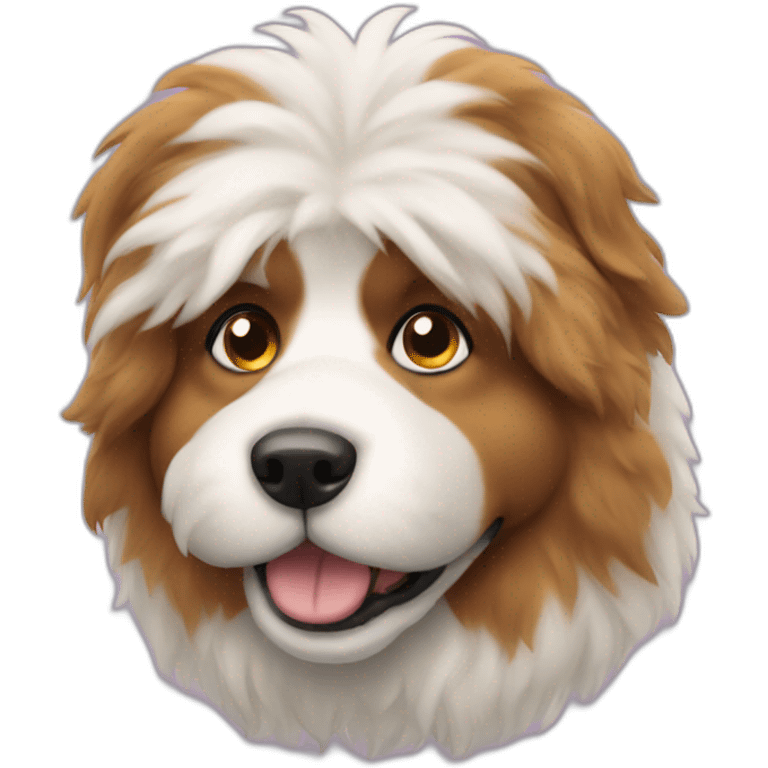 big fluffy dog emoji