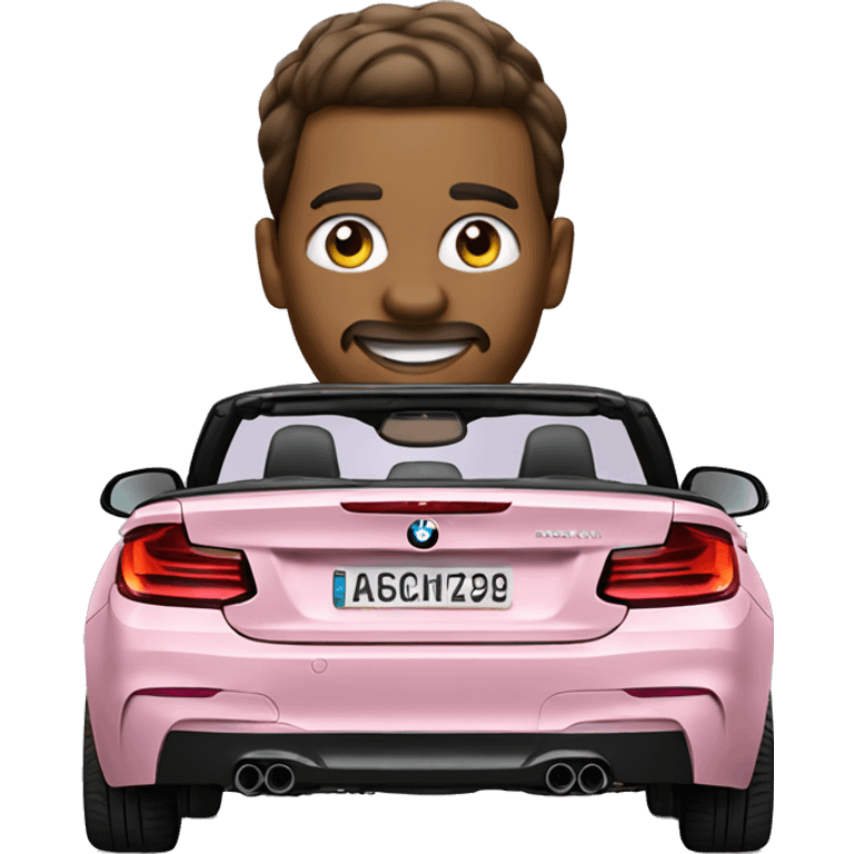 BMW2 series convertible pastel pink emoji