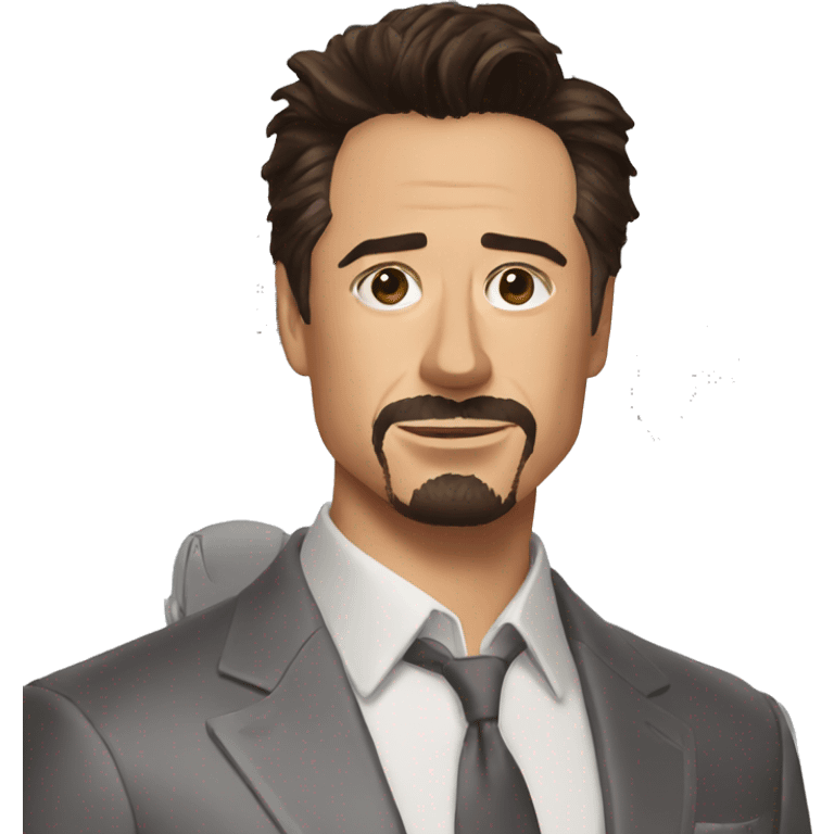 Tony Stark in costume emoji