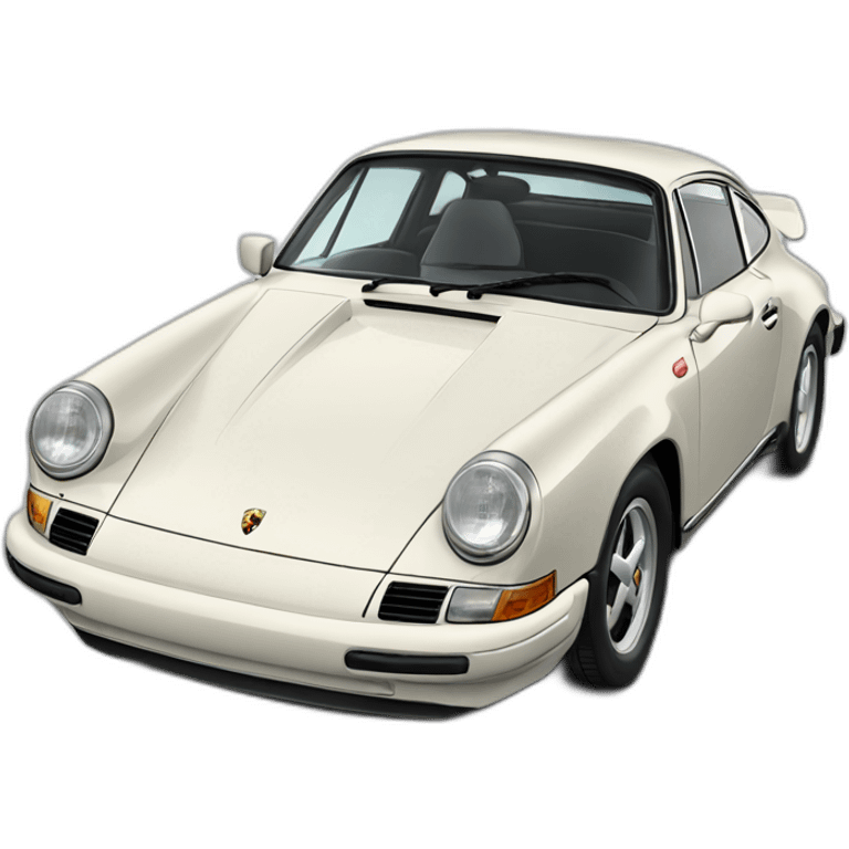 Porsche classic seen from an angle emoji