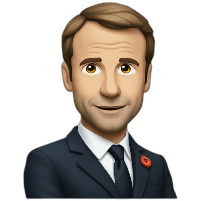 Macron en larmes  emoji