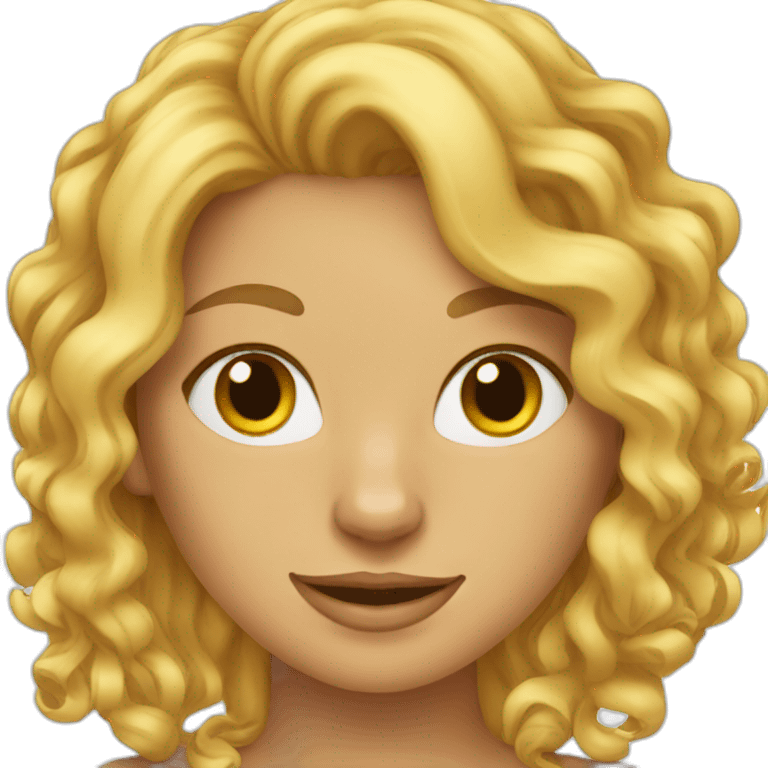 curly-blonde-woman-cat-bengal emoji