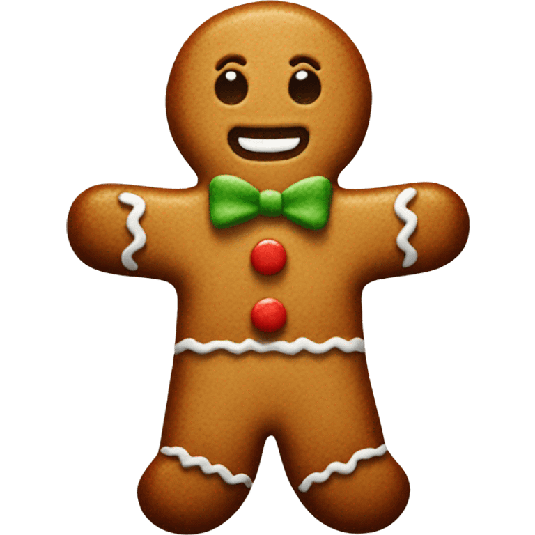 gingerbread man emoji