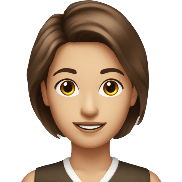 Nutritional therapist brown hair emoji