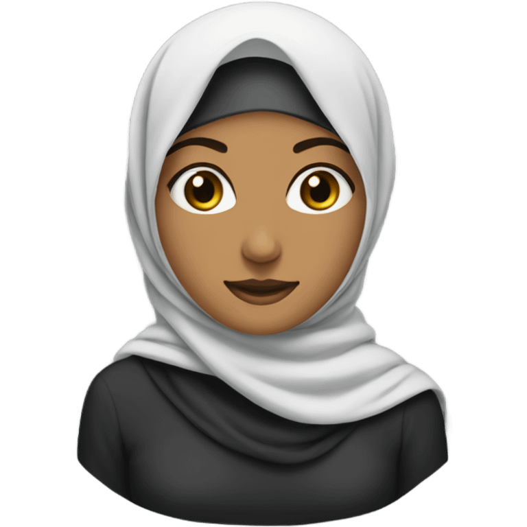 Hijabi with neck visible emoji