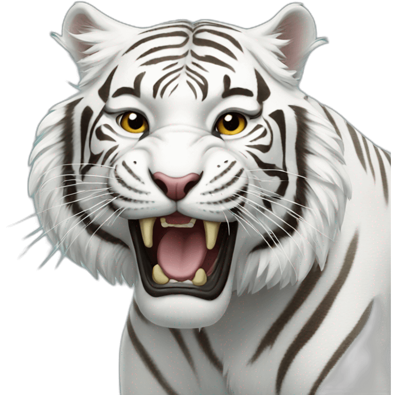 white tiger emoji