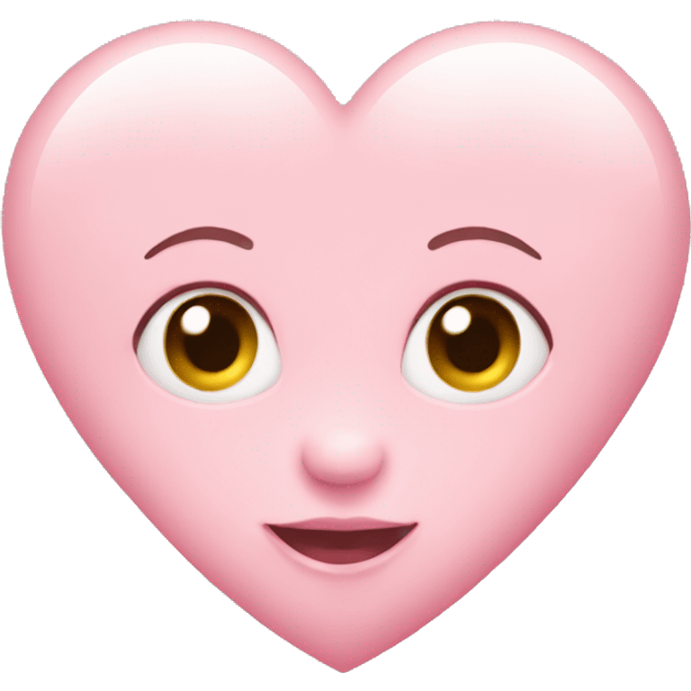 Baby pink heart emoji