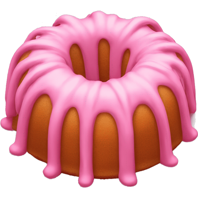 Pink Bundt cake emoji