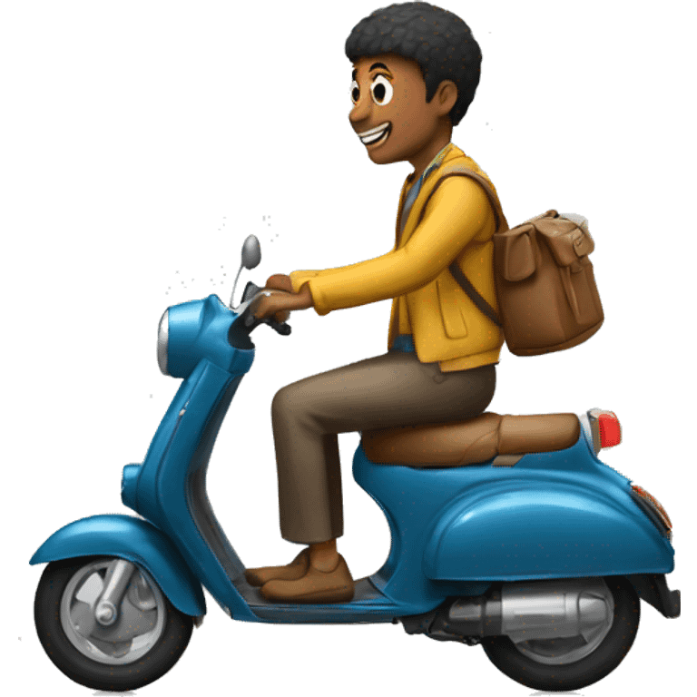 Lololoshka rides a scooter emoji