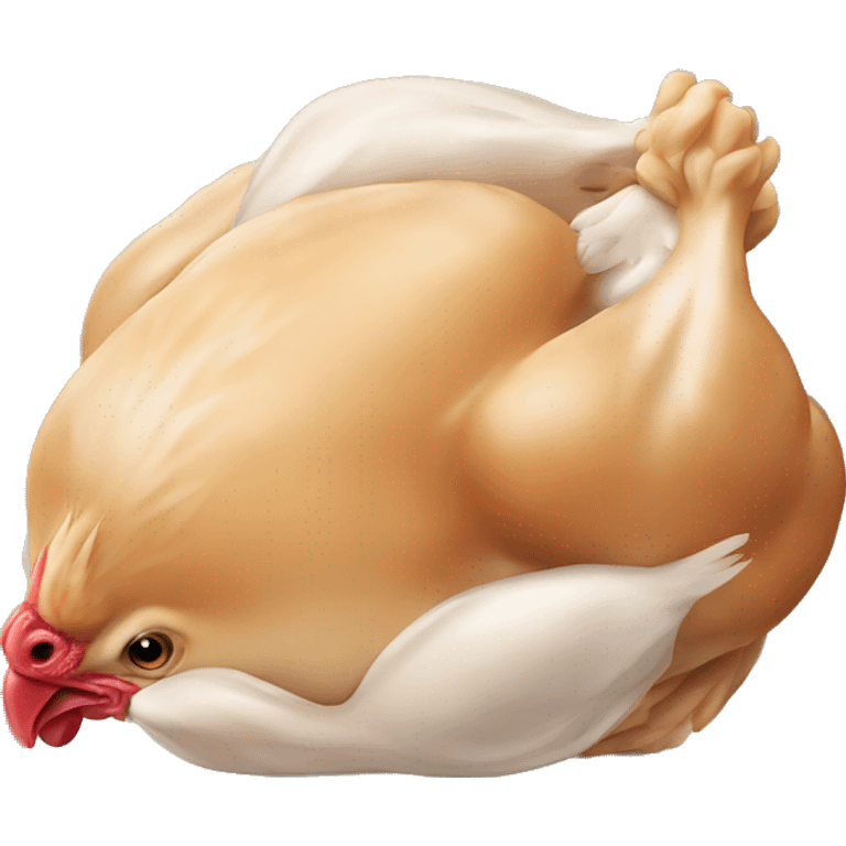 uncook chicken emoji