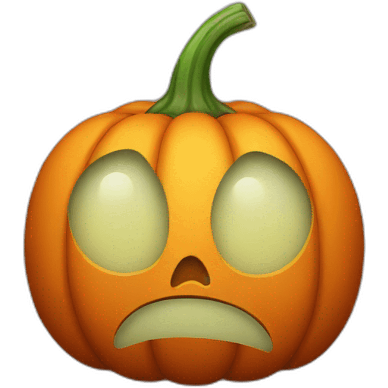 sad pumpkin emoji