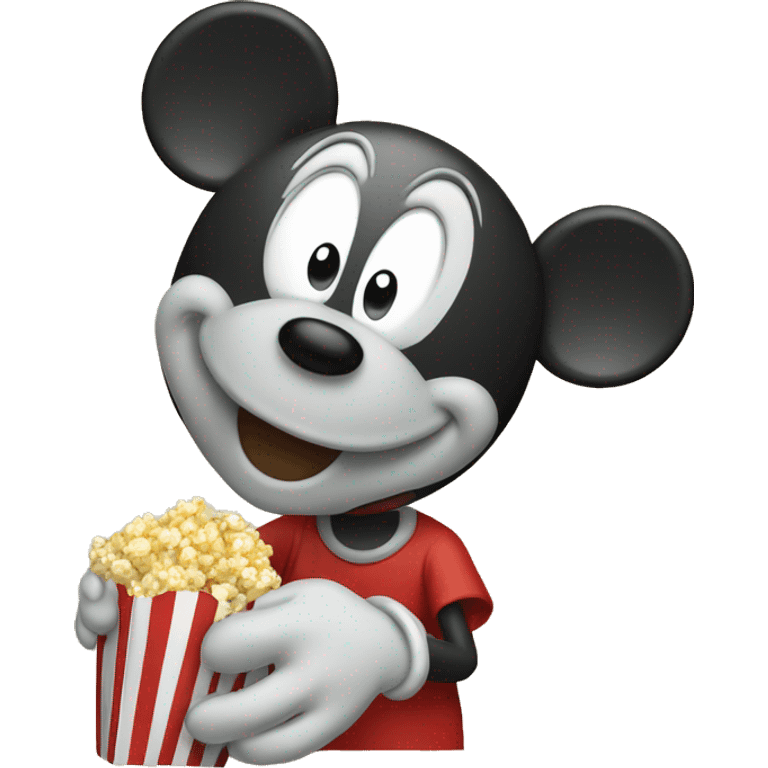 Micky mouse with popcorn  emoji