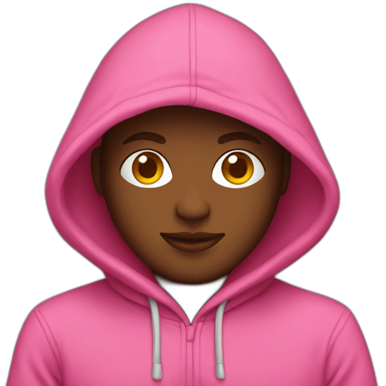 Pink hoodie  emoji