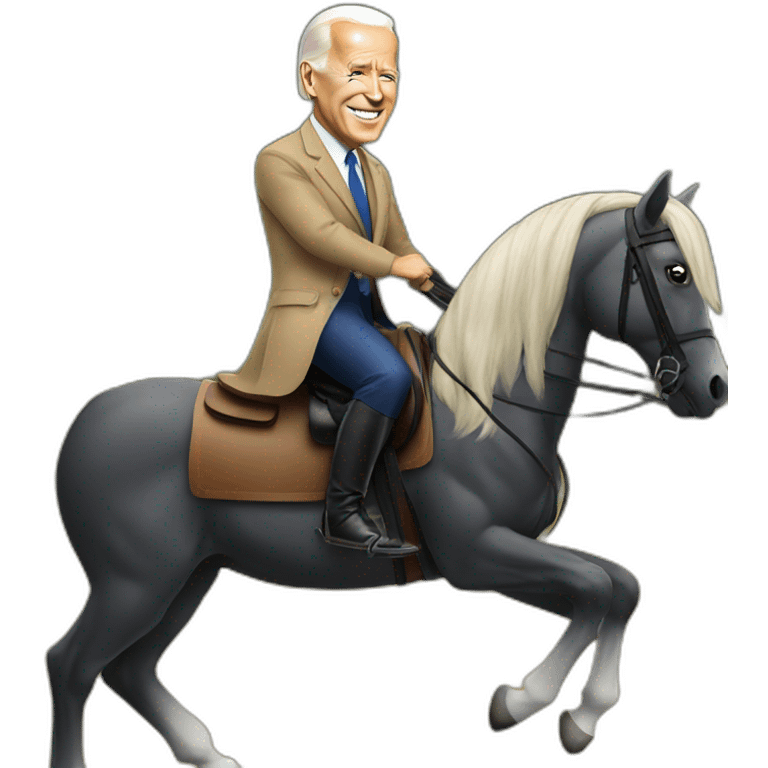 Joe Biden on a horse emoji