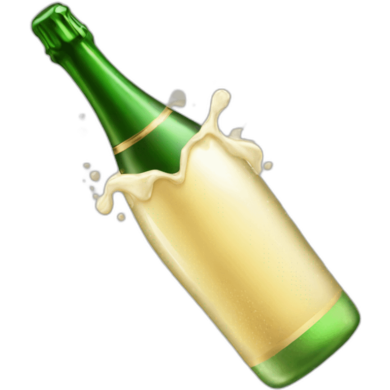 opening-champagne-bottle-with-foam emoji