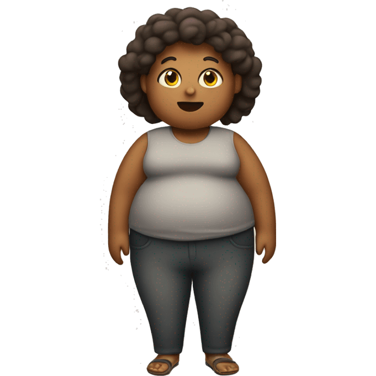 Skinny fat person  emoji