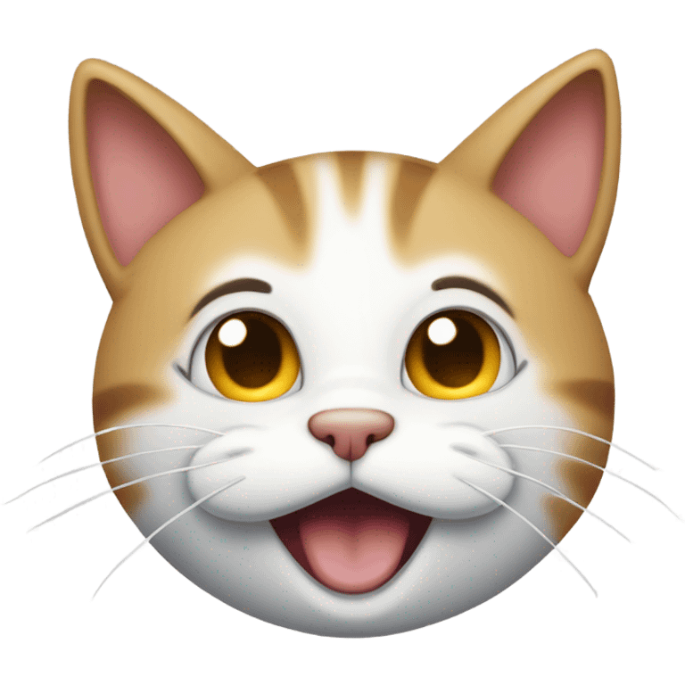 A cat farting emoji