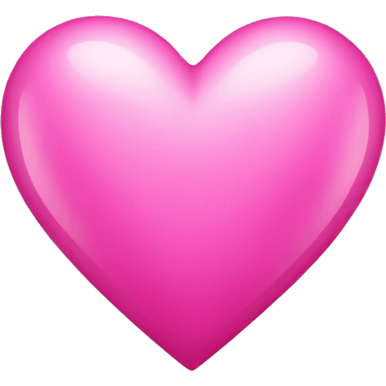 Shiny pink heart emoji