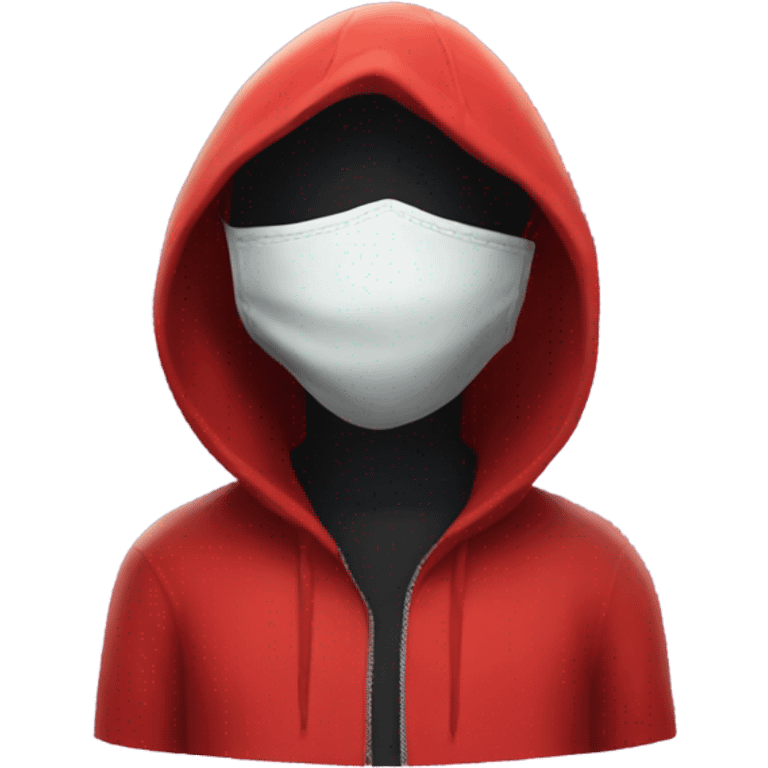 Squit game red hood with mask emoji