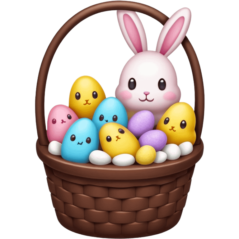  peeps marshmallow easter candy basket kawaii chocolate bunny jelly bean eggs emoji