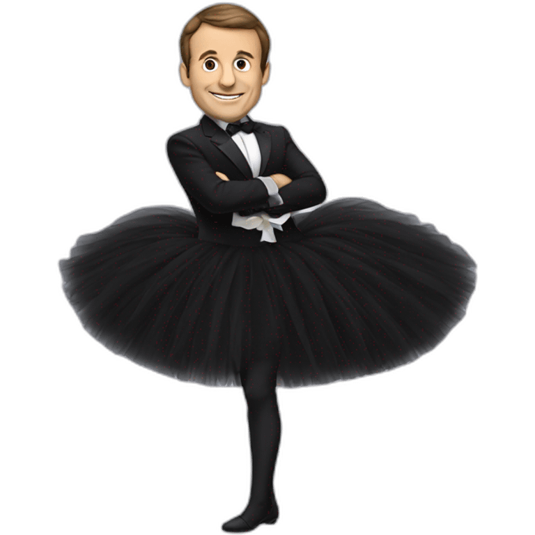 Macron en tutu emoji