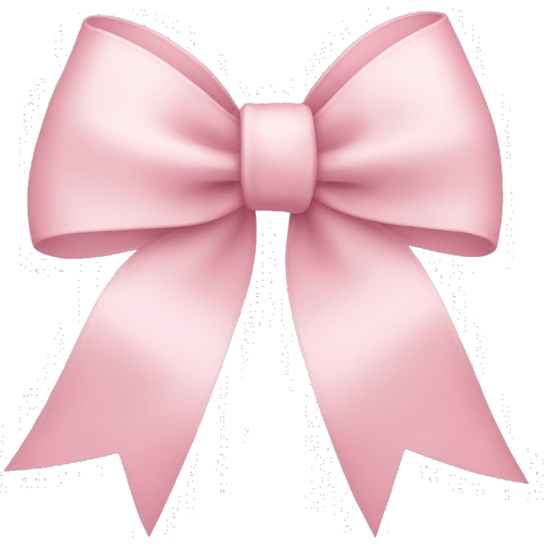 light pink ribbon bow emoji