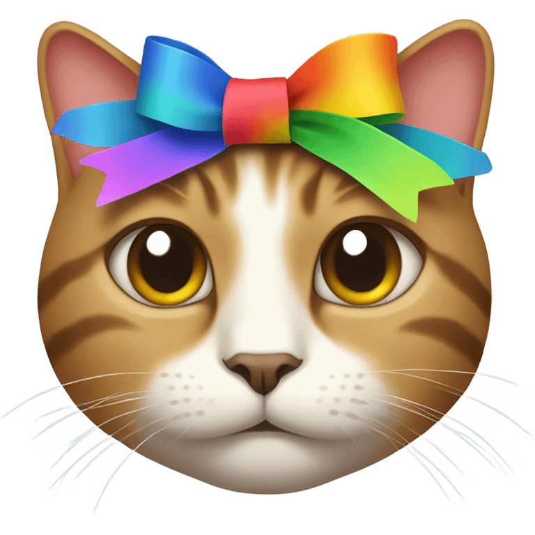 cat whit a ribbon emoji