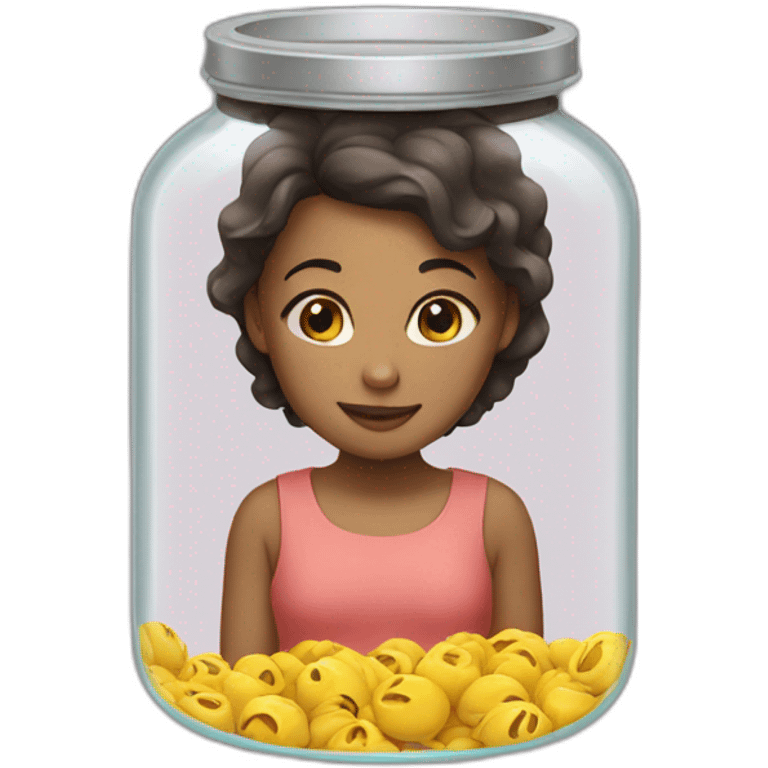 Girl in jar emoji