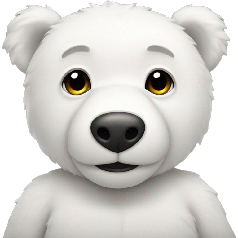 White teddy bear emoji