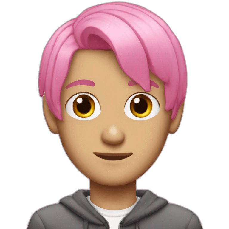 Lil Peep Pink hair emoji