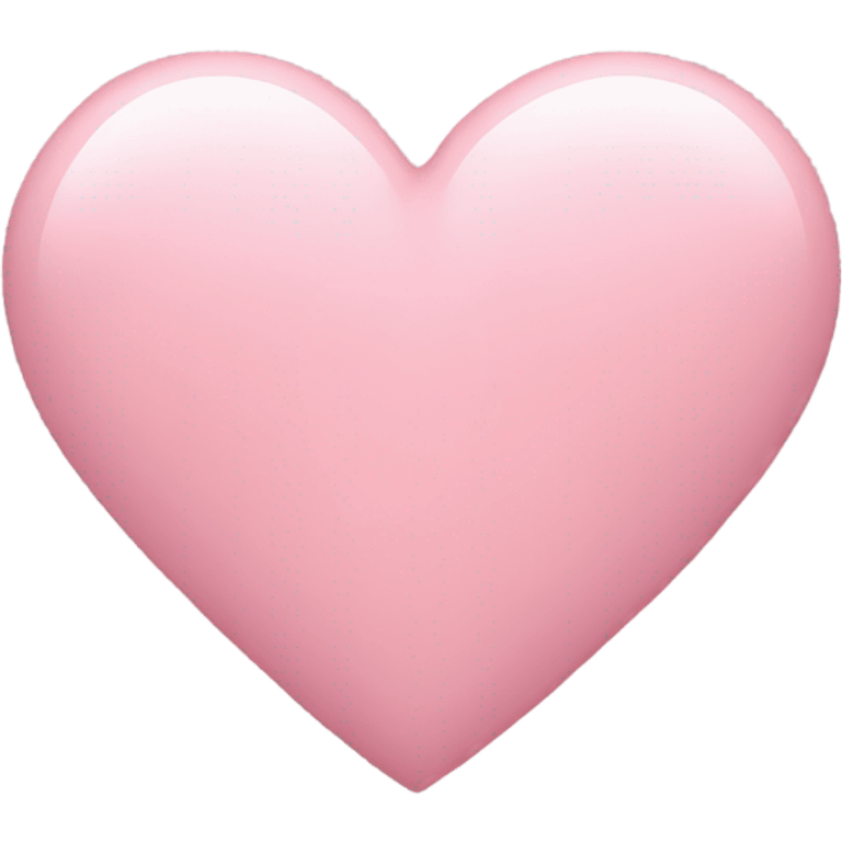 Light pink heart emoji