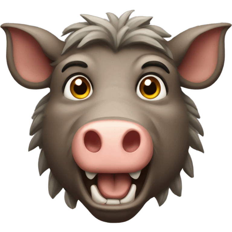 a combination of the boar emoji and the triumph emoji emoji