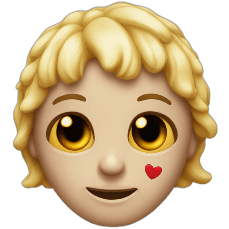 Emoji de calavera con corazones emoji