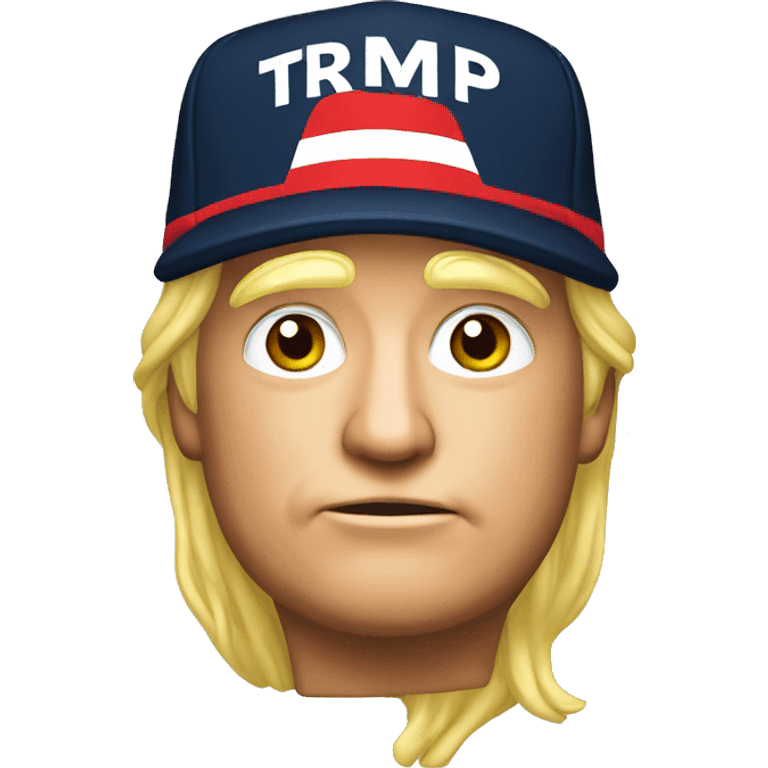 Trump with MAGA cap emoji