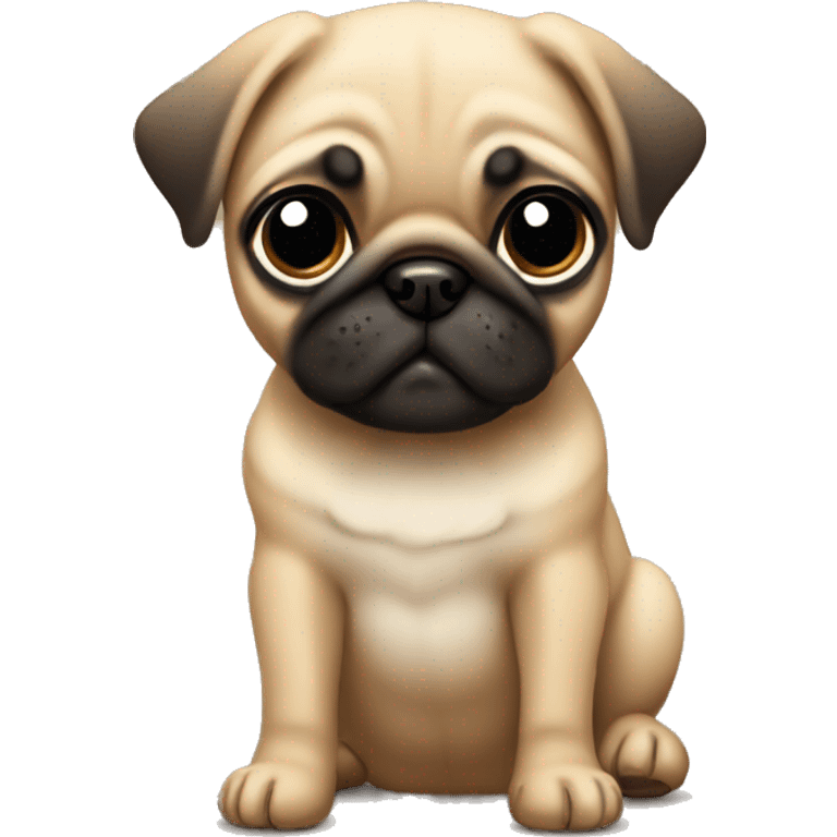 Fawn pug puppy emoji