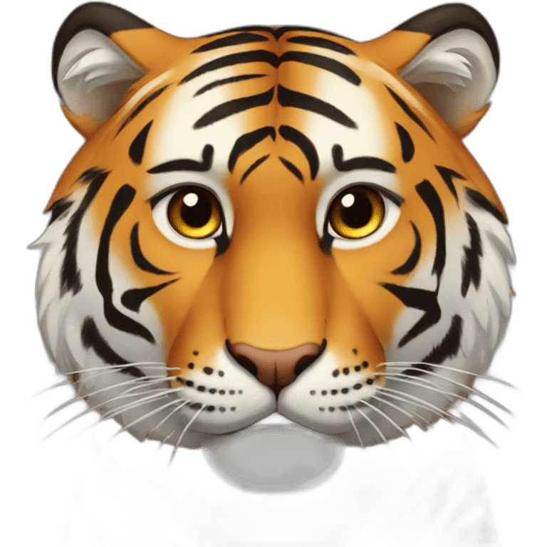 Tiger face emotions emoji