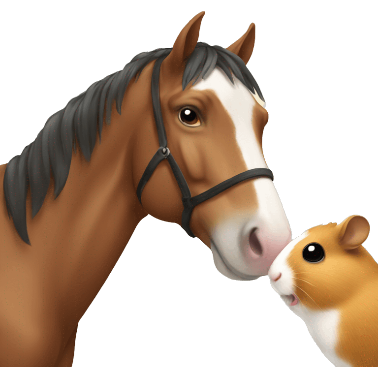 Horse and Hamster emoji