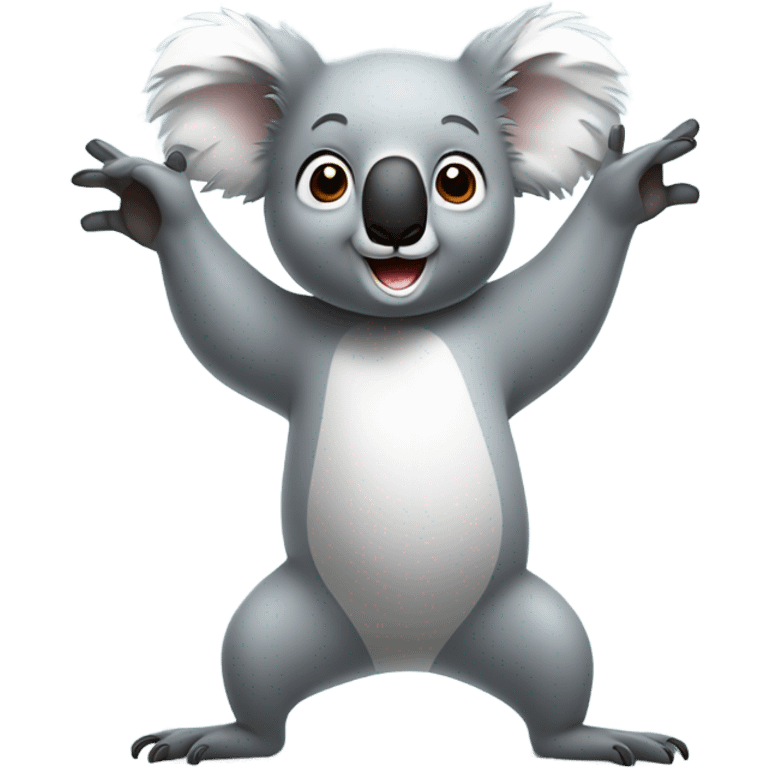 Koala dancing emoji